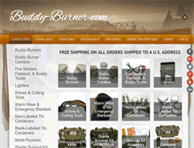 Tablet Screenshot of buddy-burner.com